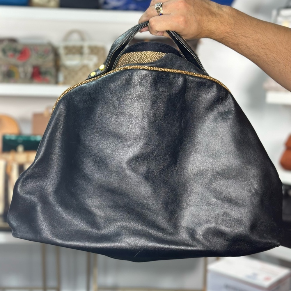 Borbonese Oversized Bowler Bag